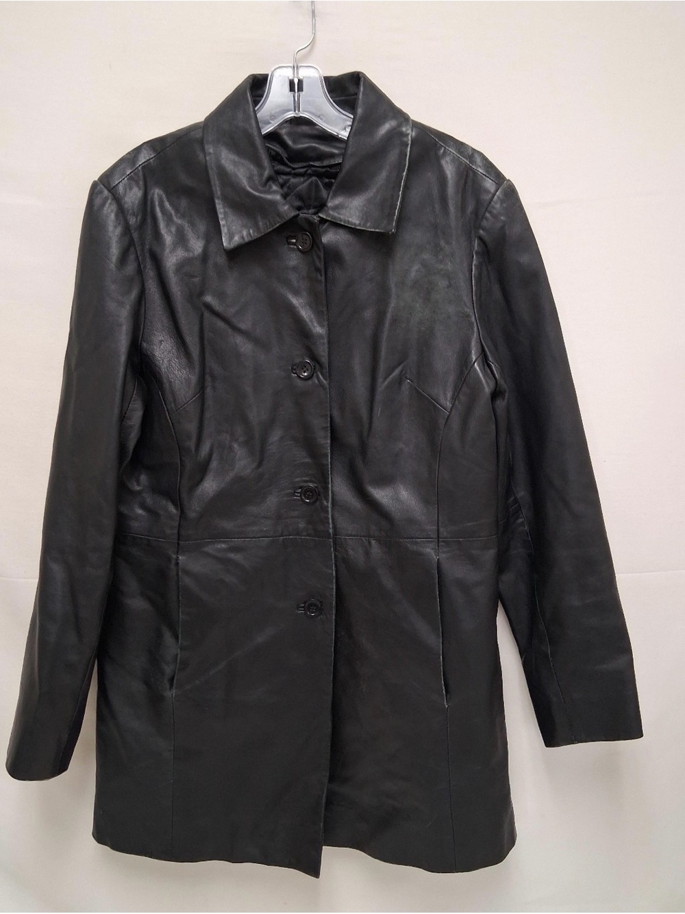Vintage Excelled Real Leather Trench Coat